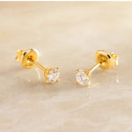 Gold Diamond Studs