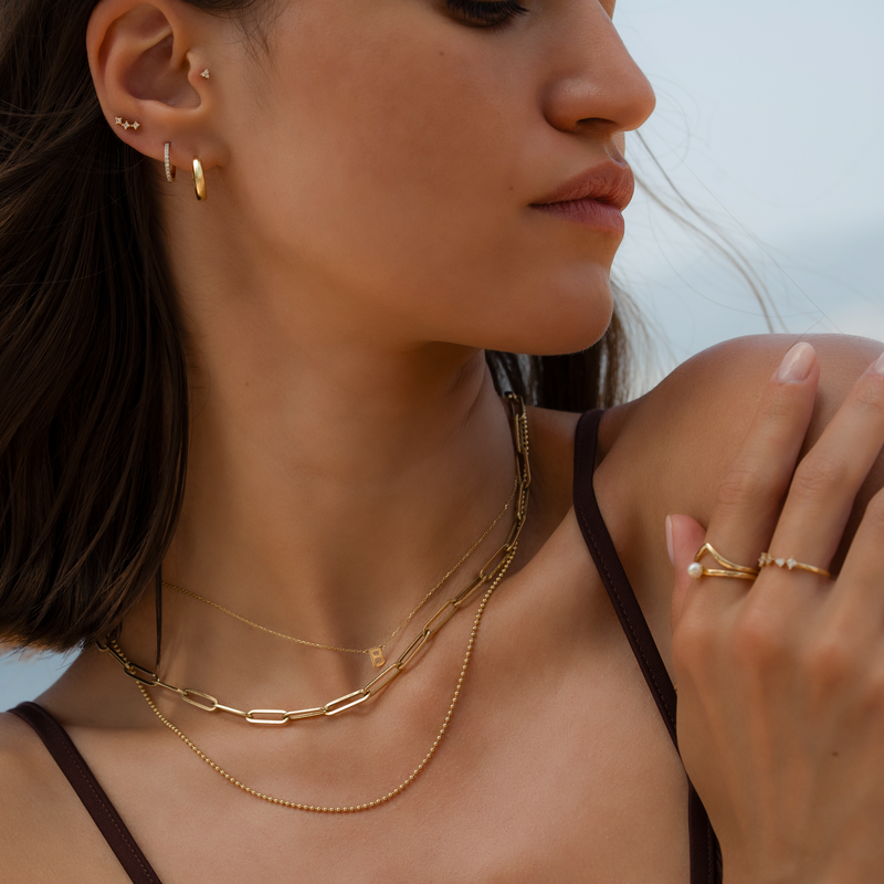 Essential Initial Letter Necklace