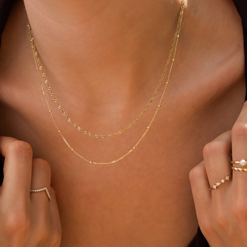 Dunne Gedraaide Koordketting