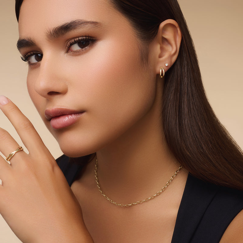 Klein Zirkonia Oorknopjes