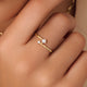 Cubic Zirconia Duo Ring