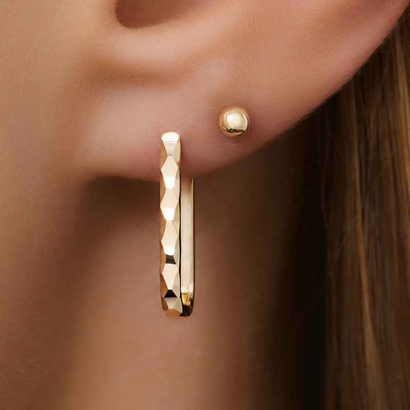 Gehamerde Medium U Hoops (18mm)