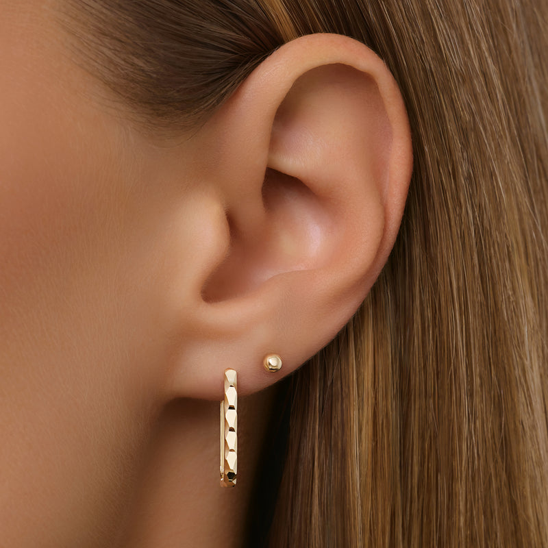 Gehamerde Medium U Hoops (18mm)