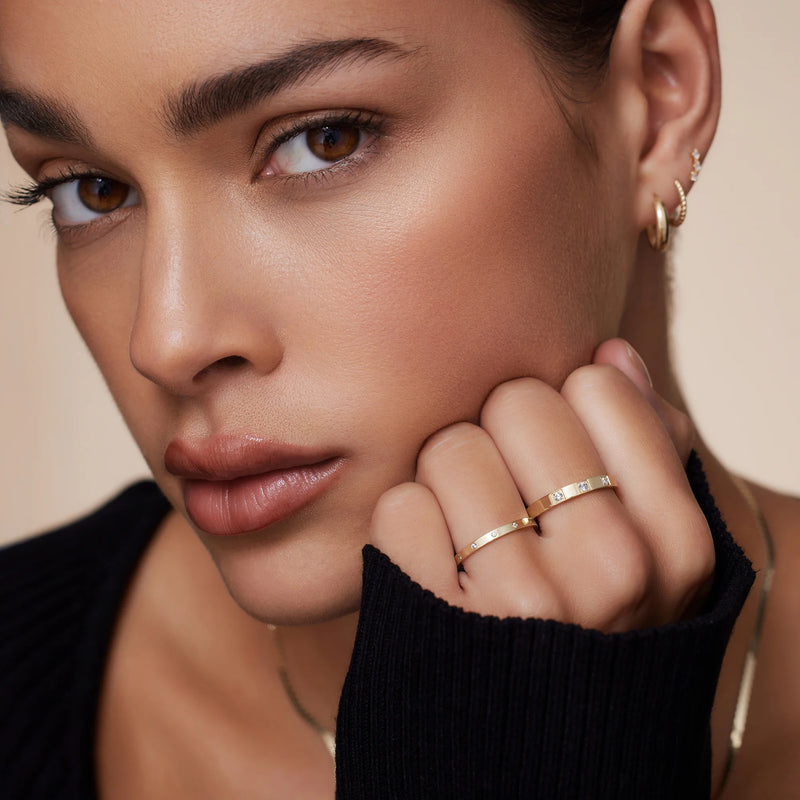 Bezel Set Zirkonia Eternity Ring