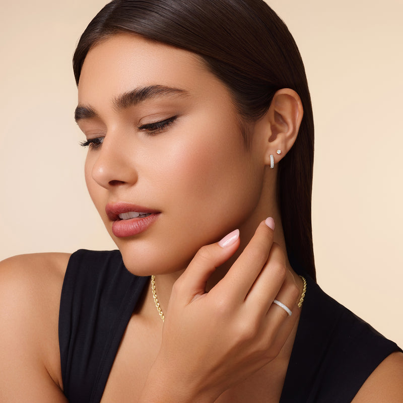 Six Prong Diamant Oorknopjes (0.20 ct)