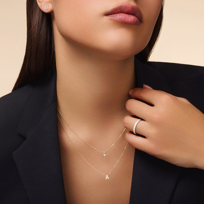 Essential Initial Letter Necklace