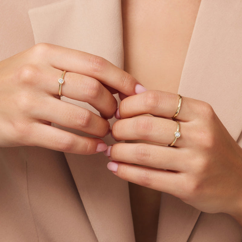 Illusion Set Diamant Ring (0.03 ct)