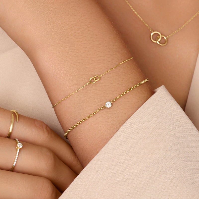 Bracelet Infinity Epais Lié