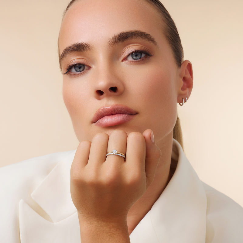 Diamond Halo Ring (0.05 ct)