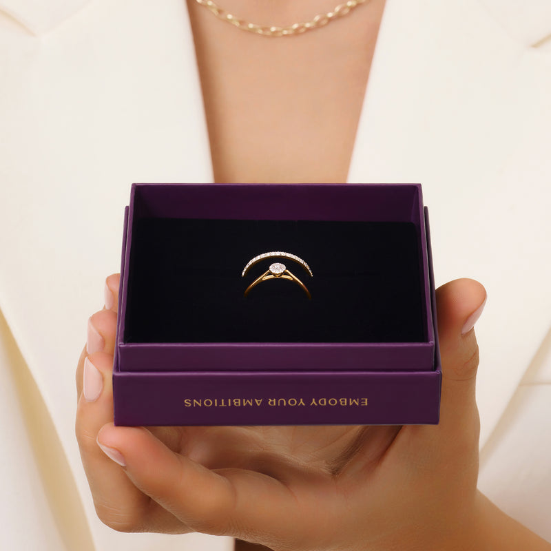 Diamond Halo Ring (0.05 ct)