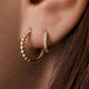 Essential Pavé Zirconia Hoops Layering set