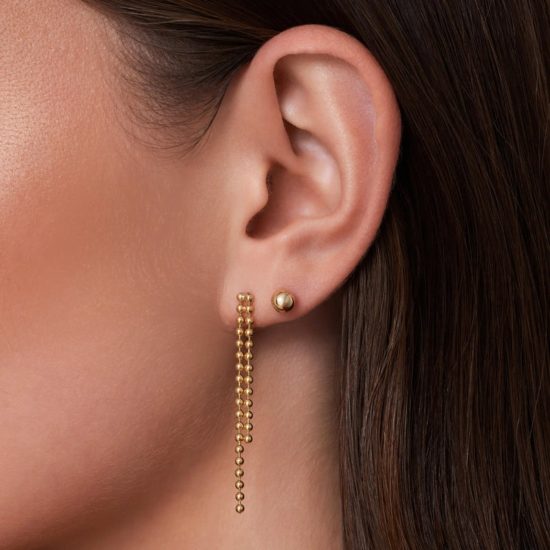 Groß Kugel Ohrstecker