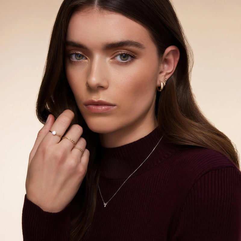 Figaro Chain Stacker Ring