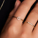 Halo Line Zirconia Rings Set