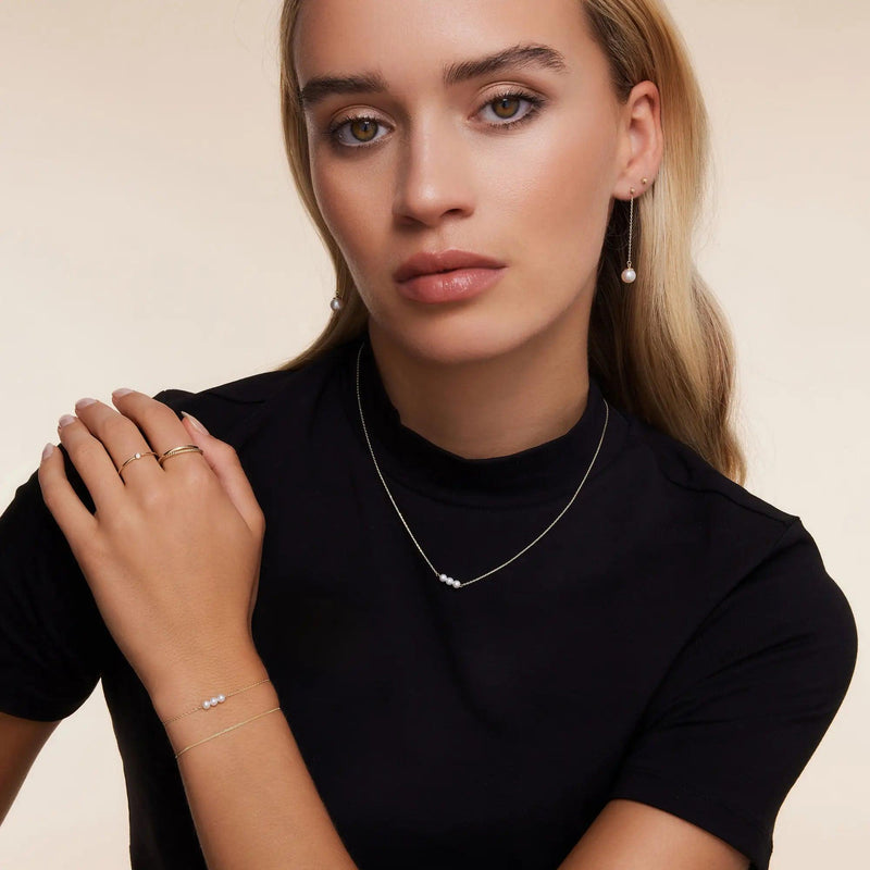 Threaded Pearl Bracelet