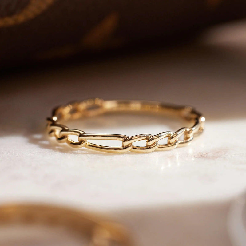 Figaro Chain Stacker Ring