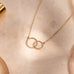 Linked Infinity Pendant Necklace