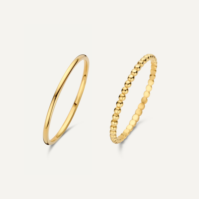 1 mm Bolletjes Ringen Set