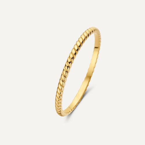 14 Karat Gold Essential Twisted Stacker Ring