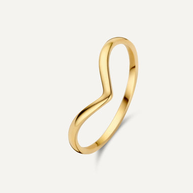 14 Karaat Goud Wishbone Ring - 1