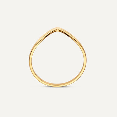 14 Karat Gold Wishbone Ring - 5
