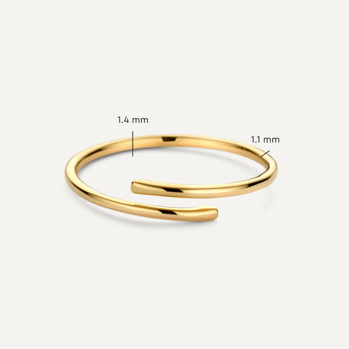14 Karat Gold Open Spiral Ring