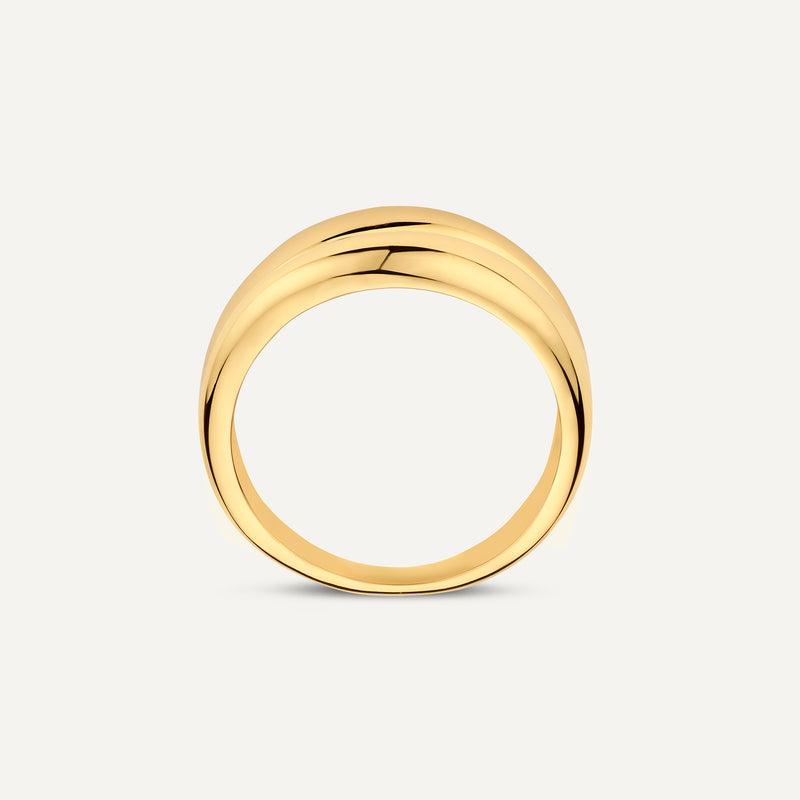 Double Curvy Dome Ring