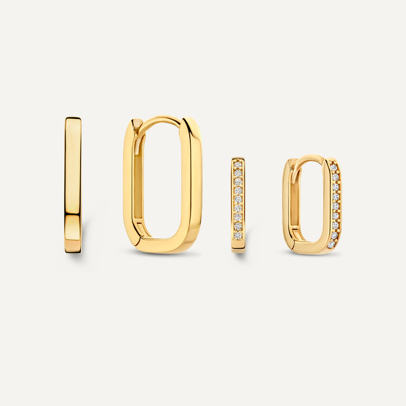 Essential Zirconia U Hoops Layering Set
