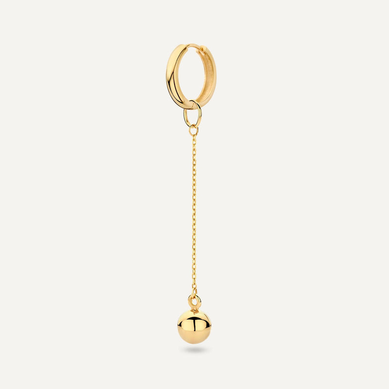 Sphere Drop Hoop Charm