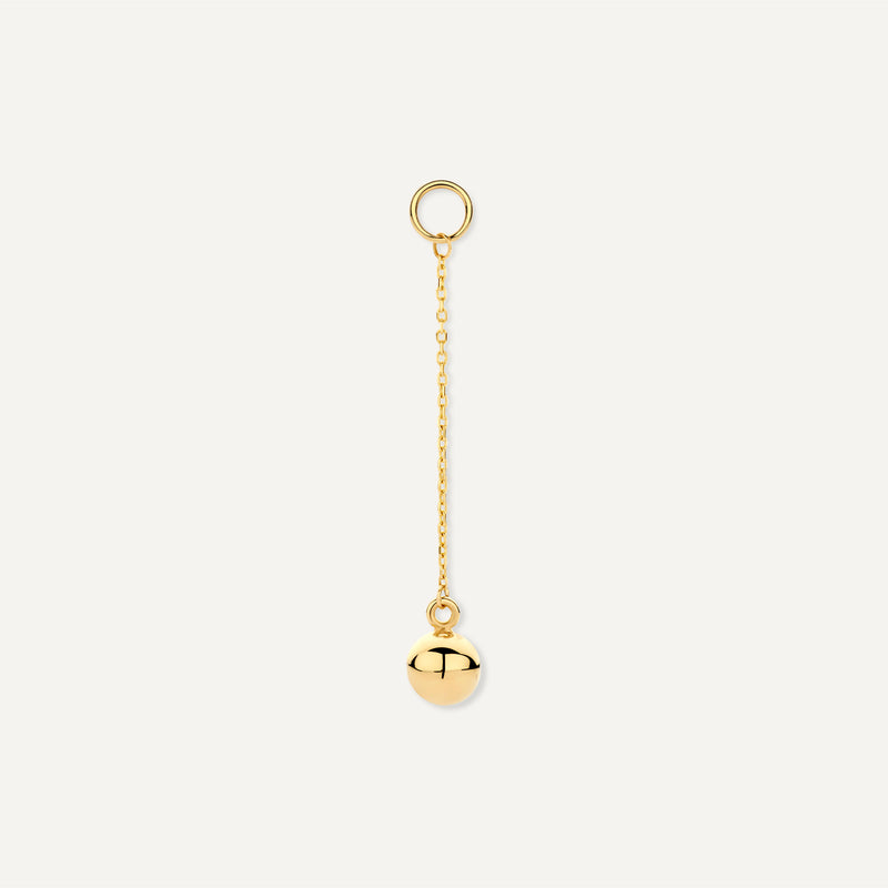 Sphere Drop Hoop Charm