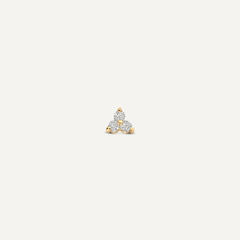 Diamond Lotus Bar Piercing Set (0.02 ct)