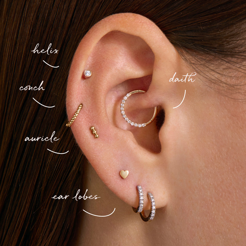 Cartilage Hoops Piercing Set (9mm)