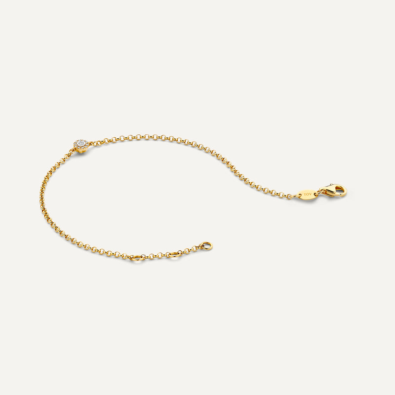 Diamant Halo Armband (0.05 ct)