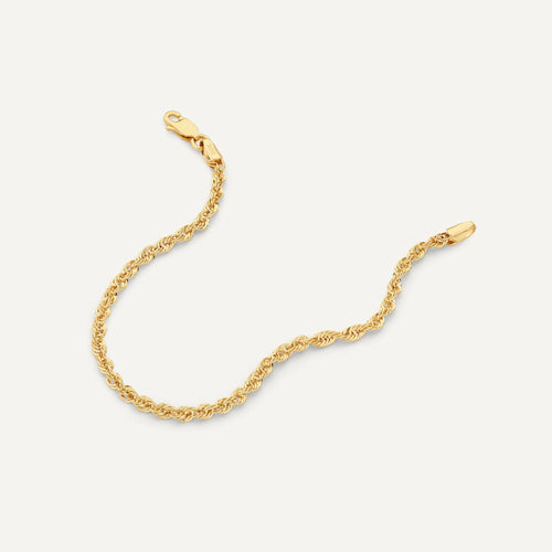 14 Karat Gold Twisted Rope Bracelet