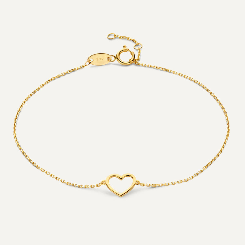 Offenes Herz Armband