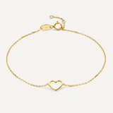 Offenes Herz Armband