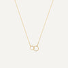 Linked Infinity Pendant Necklace