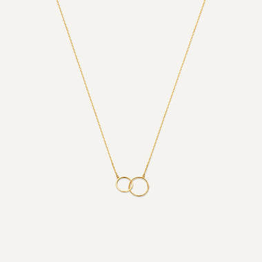 14 Karat Gold Linked Infinity Pendant Necklace - 1