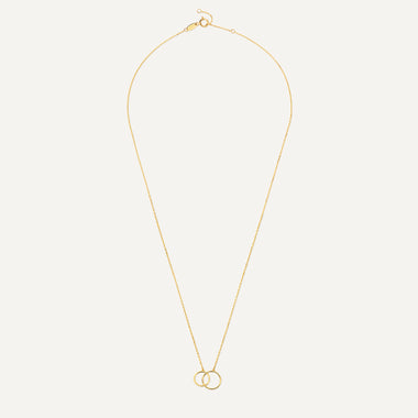 14 Karat Gold Linked Infinity Pendant Necklace - 9