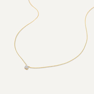 14 Karat Gold Heart Zirconia Necklaces Set - 7