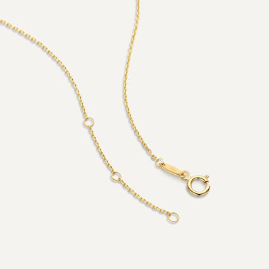 14 Karat Gold Round Cut Cubic Zirconia Pendant Necklace - 7