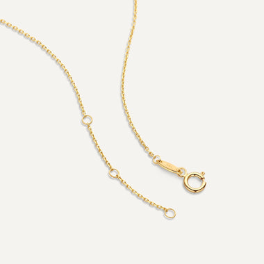 14 Karat Gold Heart Zirconia Necklaces Set - 10