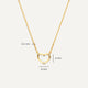 Open Hart Pendant Ketting