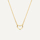 Open Hart Pendant Ketting