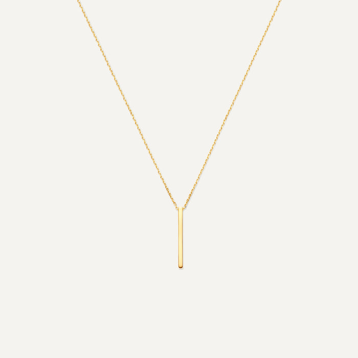 Vertical Bar Pendant Necklace