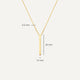 Vertical Bar Pendant Necklace