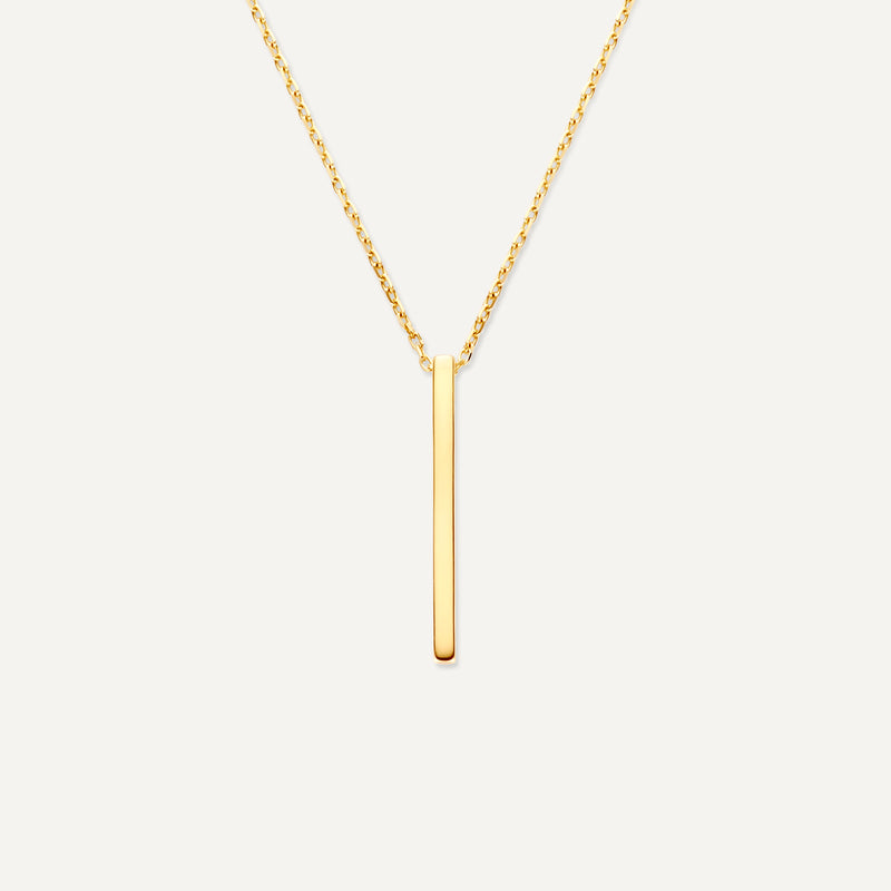 Vertical Bar Pendant Necklace