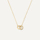 Bold Linked Infinity Pendant Necklace