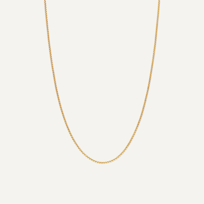 Puffy Herz Box Gliederhalskette Set