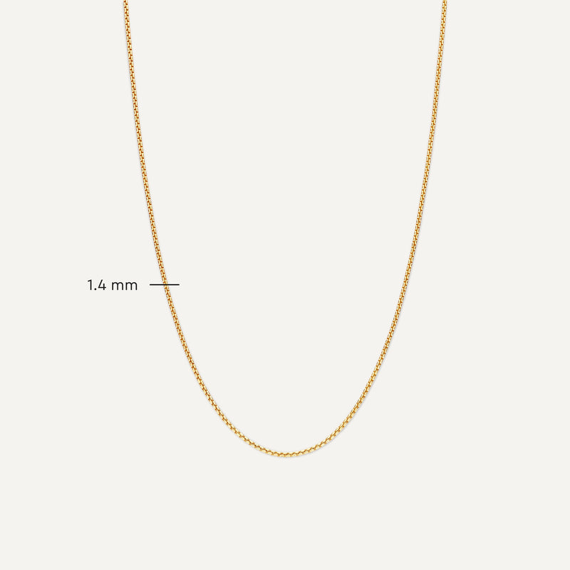 Puffy Herz Box Gliederhalskette Set